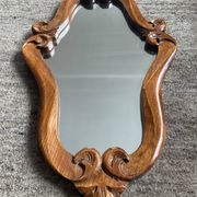 Miroir vintage en bois sculpté