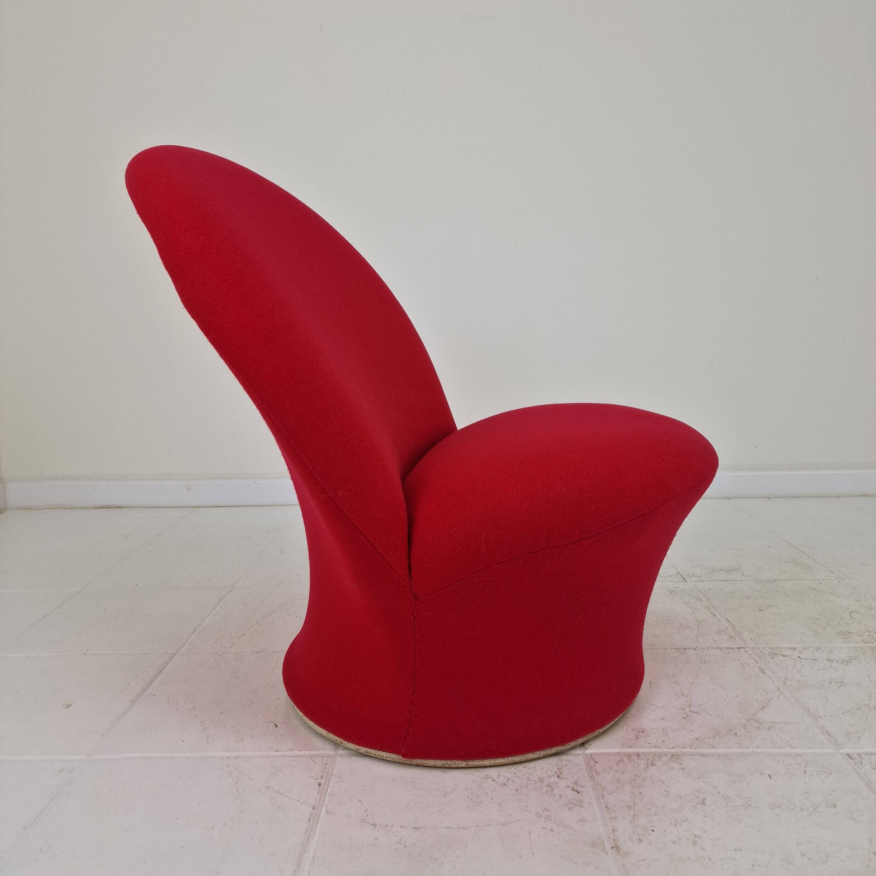 Artifort Model F572 Lounge Chair by Pierre Paulin 1967, Sculptural Masterpi