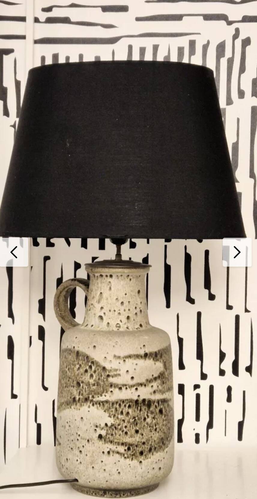 Ceramic lamp West Germany 1950s-60s