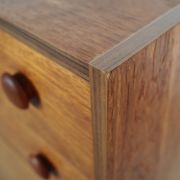 Commode en teck, design danois, années 60, fabriquée au Danemark