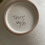 Large ceramic cup Fratelli Fanciullacci 60s decoration horses