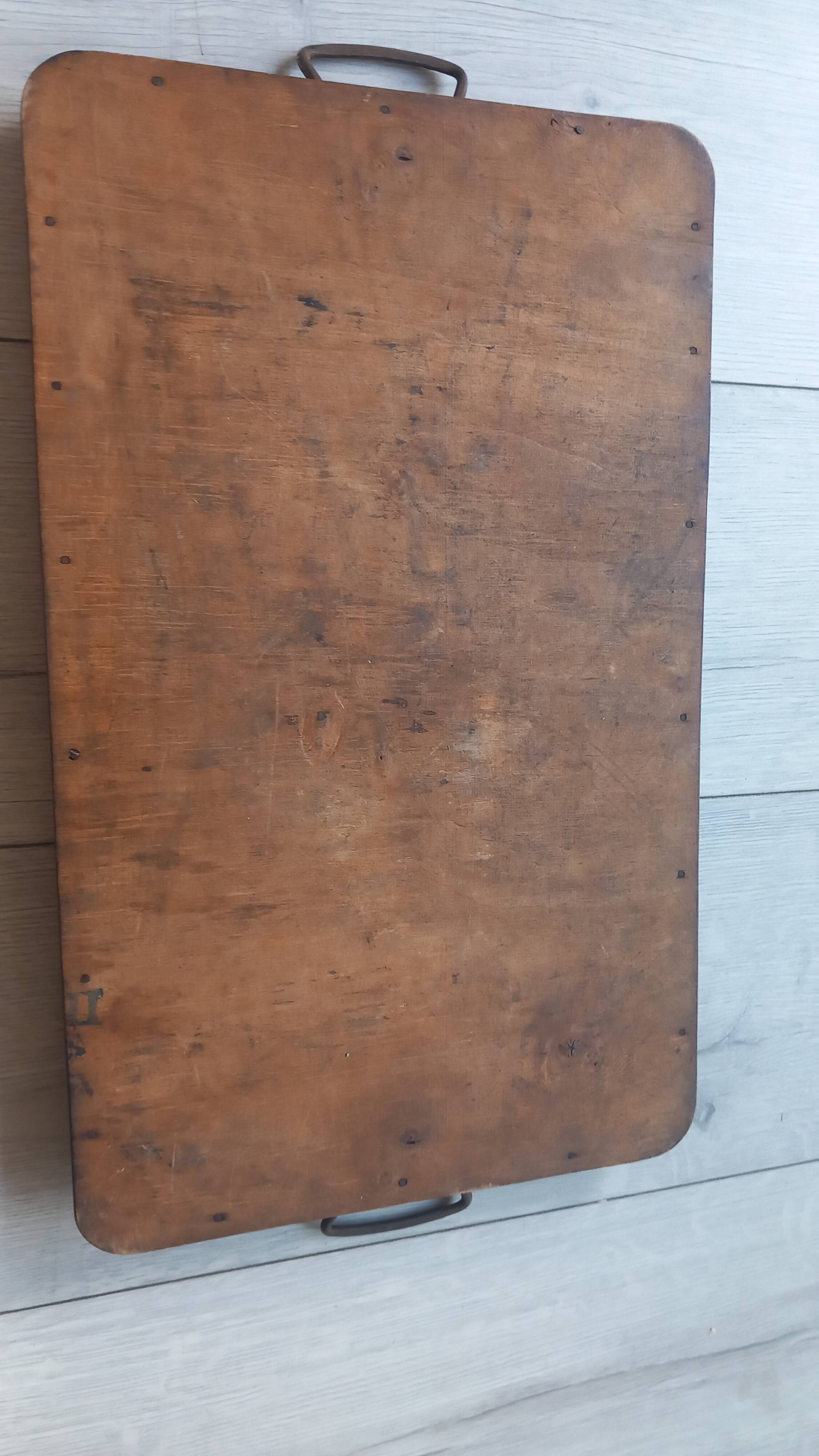 Petit plateau cuisine ancien en bois