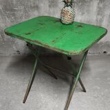 Painted metal folding table