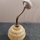Clichy yellow glass swan neck wall light