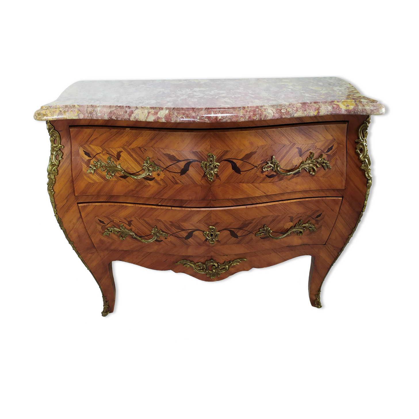 Curved chest of drawers louis XV