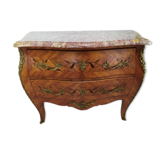 Curved chest of drawers louis XV