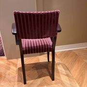 4 fauteuils bridge recouverts d'un tissu Pierre Frey