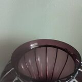 Vase with chrome frame