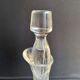 Carafe en cristal soufflé et taillé