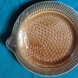 Lot of 2 dishes fish shaped Sarreguemines. Lot no. 1