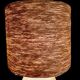 Handcrafted lamp in stoneware and jute fabric: wabi-sabi spirit (1970s-80s)