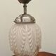 Art deco pendant light, frosted glass, French work