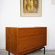 Commode en teck et métal années 60