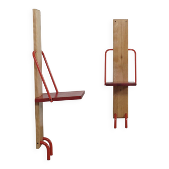 Set of two folding wall chairs by Anne Jonasson & John Dalin or Ikea