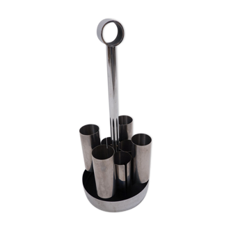 Modern umbrella stand in chrome