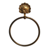 Vintage brass towel rack