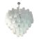Modern Large Venetian White Alabastro Tronchi Murano Glass Chandelier
