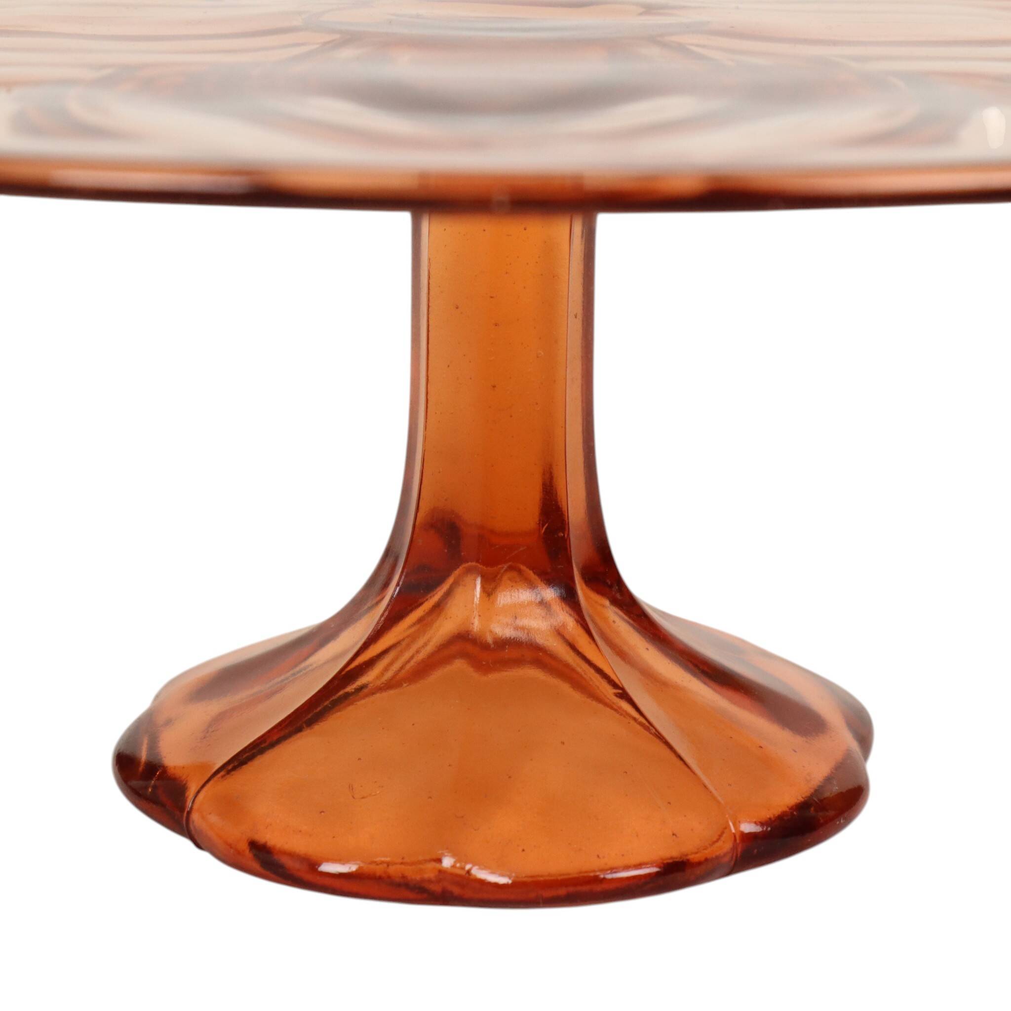 Pink and Orange Art Deco Cake Platter / Pastry Dish VSL 33cm