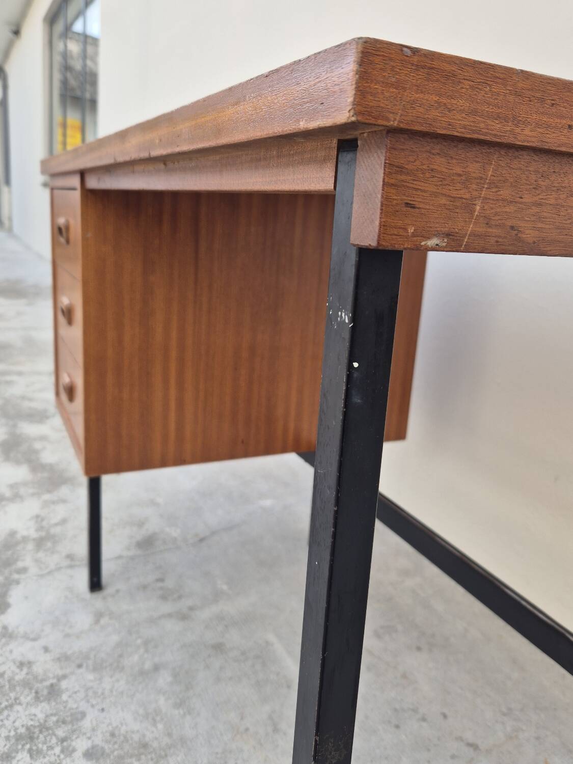 Vintage 1950s Scandinavian style modernist desk