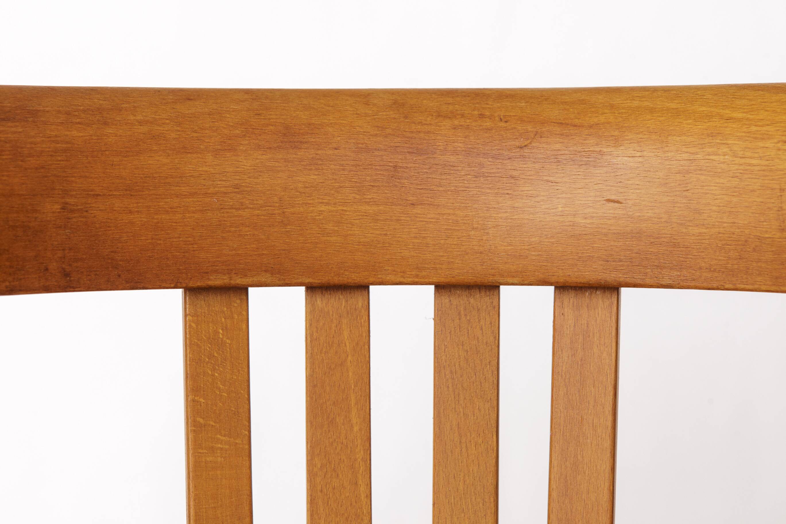 Vintage Beech Armchair – 1950s/60s German Chair – Restored Mid-Century