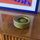 Mid-century green ceramic ashtray, Sicart Italy 1969