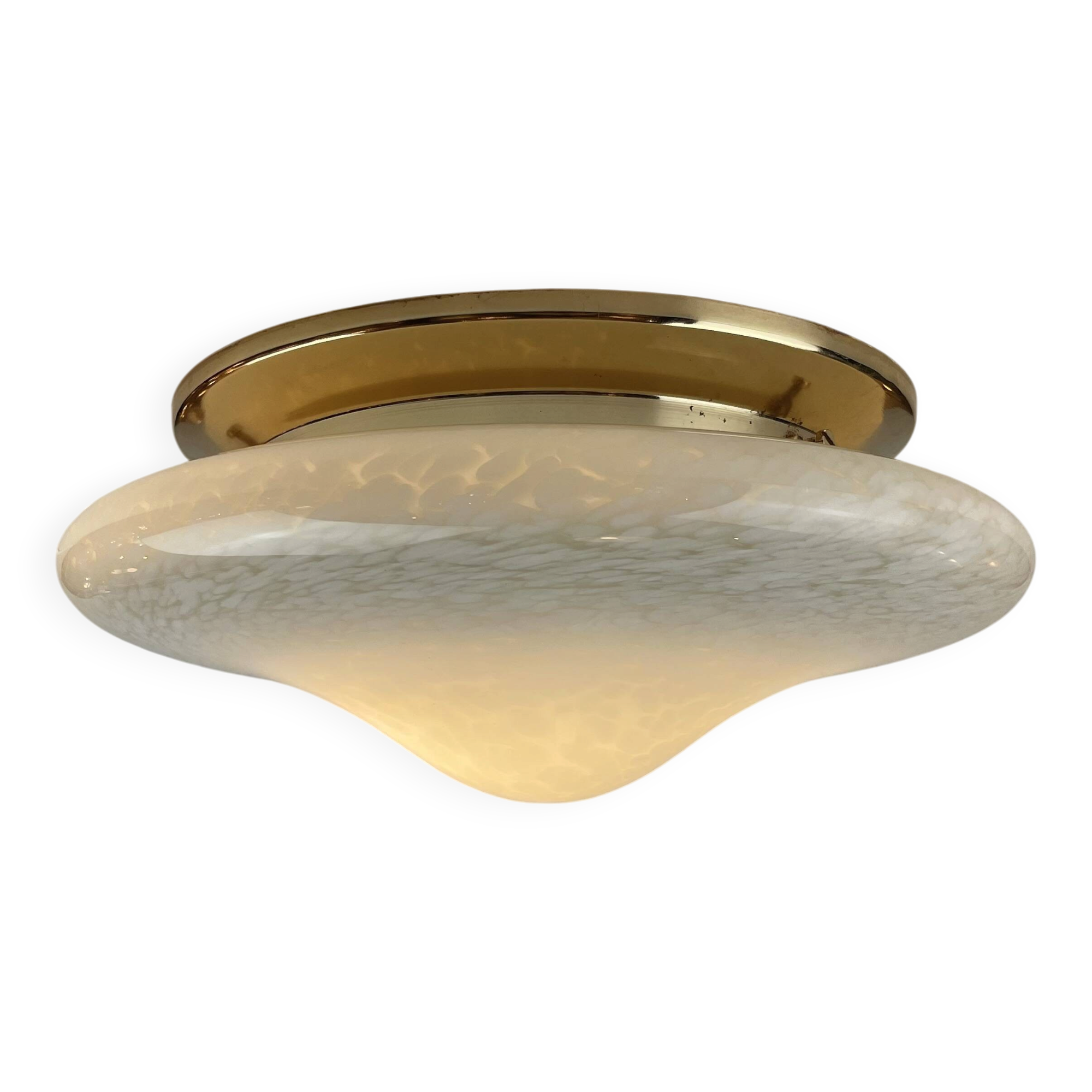 Maculato Murano Glass Ceiling Lamp, Italy, 1980s