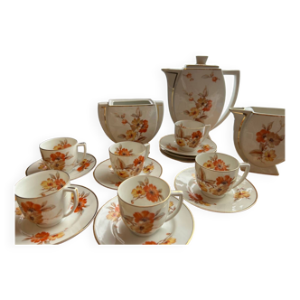 Tea/coffee service art deco period Limoges Raynaud porcelain