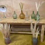 Table de ferme bois brut