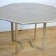 Chrome steel table and glass tray, France, circa 1970