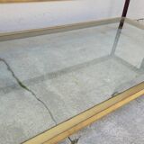 Table basse design en laiton style Jansen - 1970s