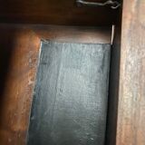 Patinated desk chest of drawers