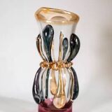 Ion Tamaian mouth-blown glass vase
