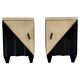 Paire de tables de nuit Art Déco italiennes attribuées à Gaetano Borsani, années 1930.