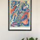 Gustave singier 1909-1984.composition,1984.lithographie originale.