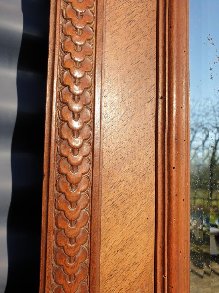 Beveled door mirror "in its juice" XIXth