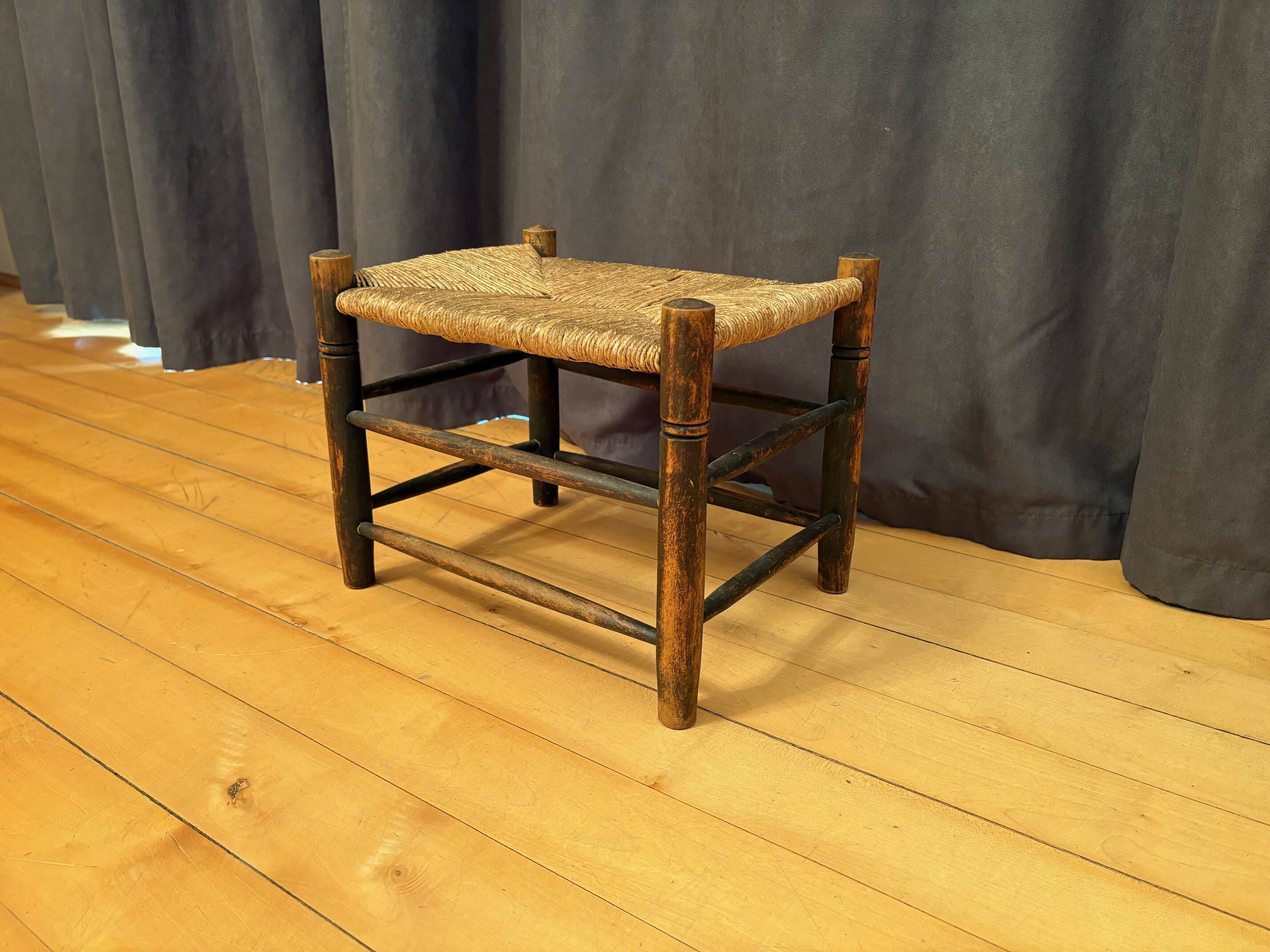 Rush-covered stool, Holland, 1960s