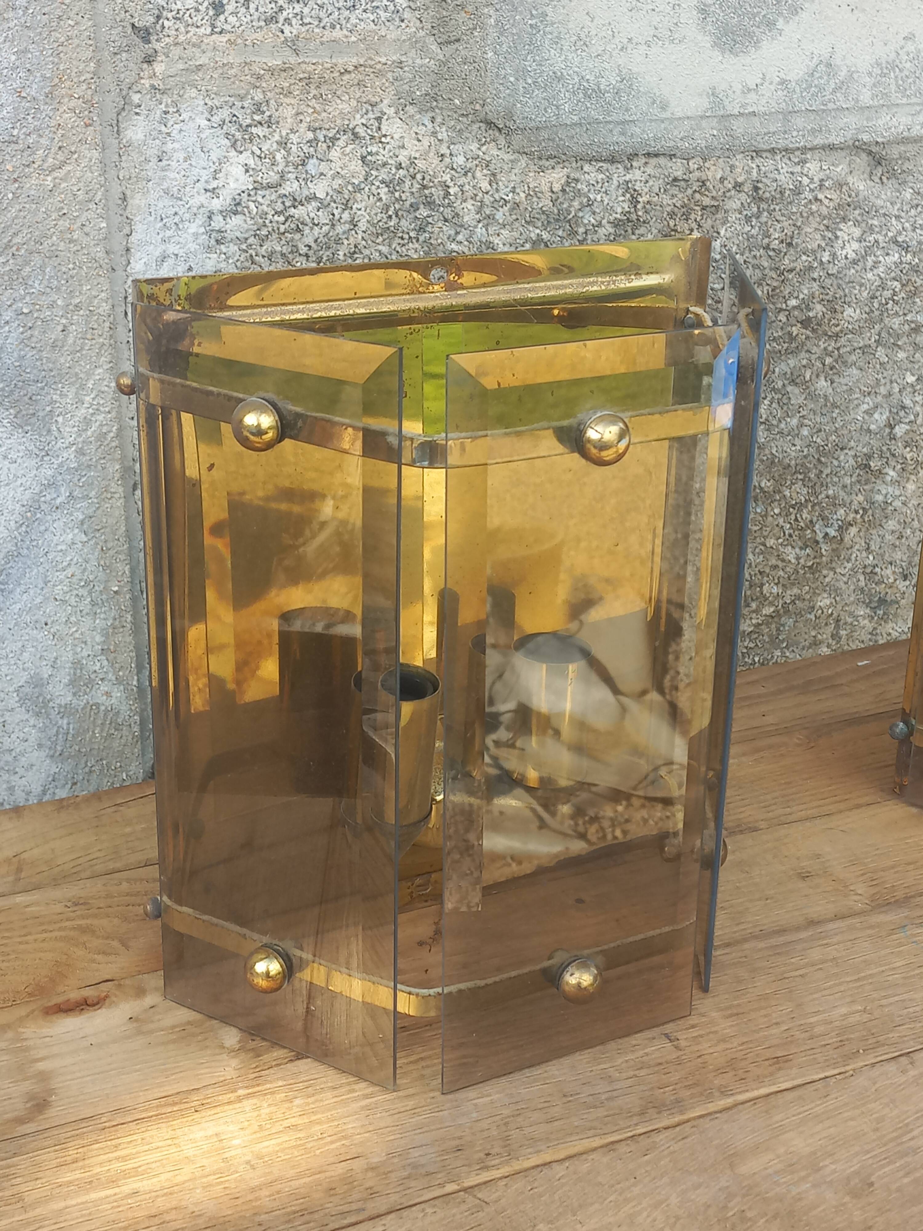 Pair of Pro Brennstelle designer wall lights from the 70s