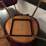 Fauteuils moumoute bordeaux Pelfran