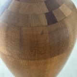 Hardwood Art Vase attributed to Maurice Bonami for De Coene Frères,