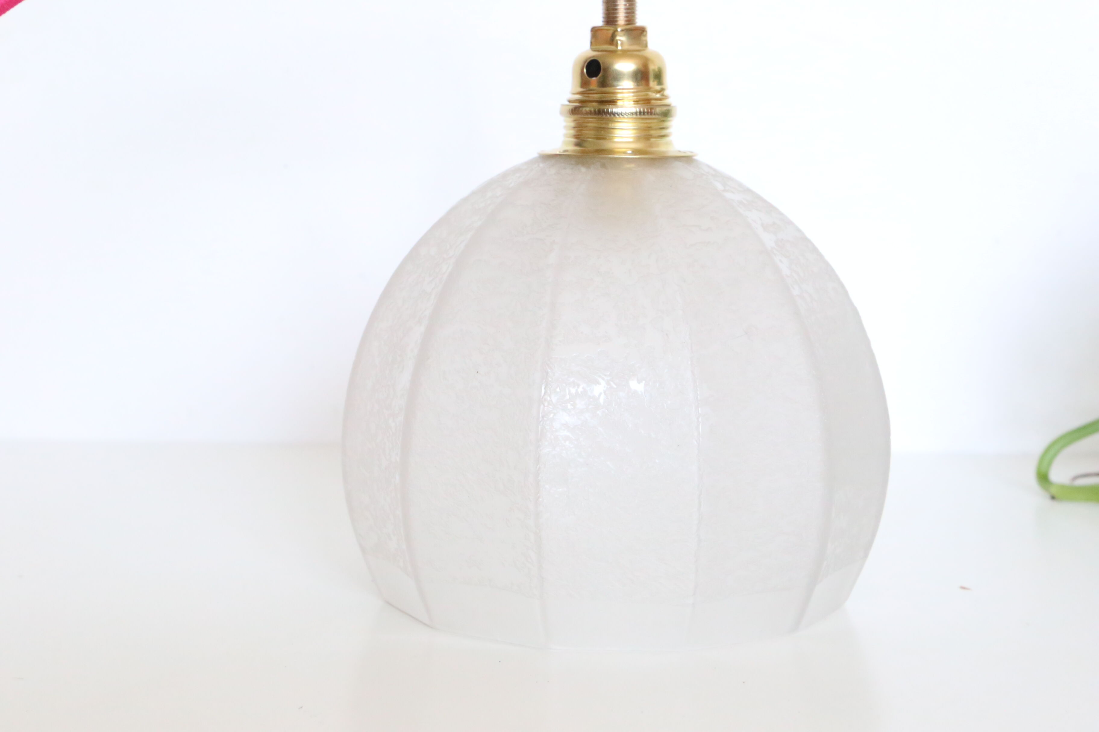 Glass hanging frosted effect, vintage