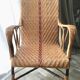 Fauteuil en rotin d'époque