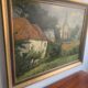 Large antique oil painting