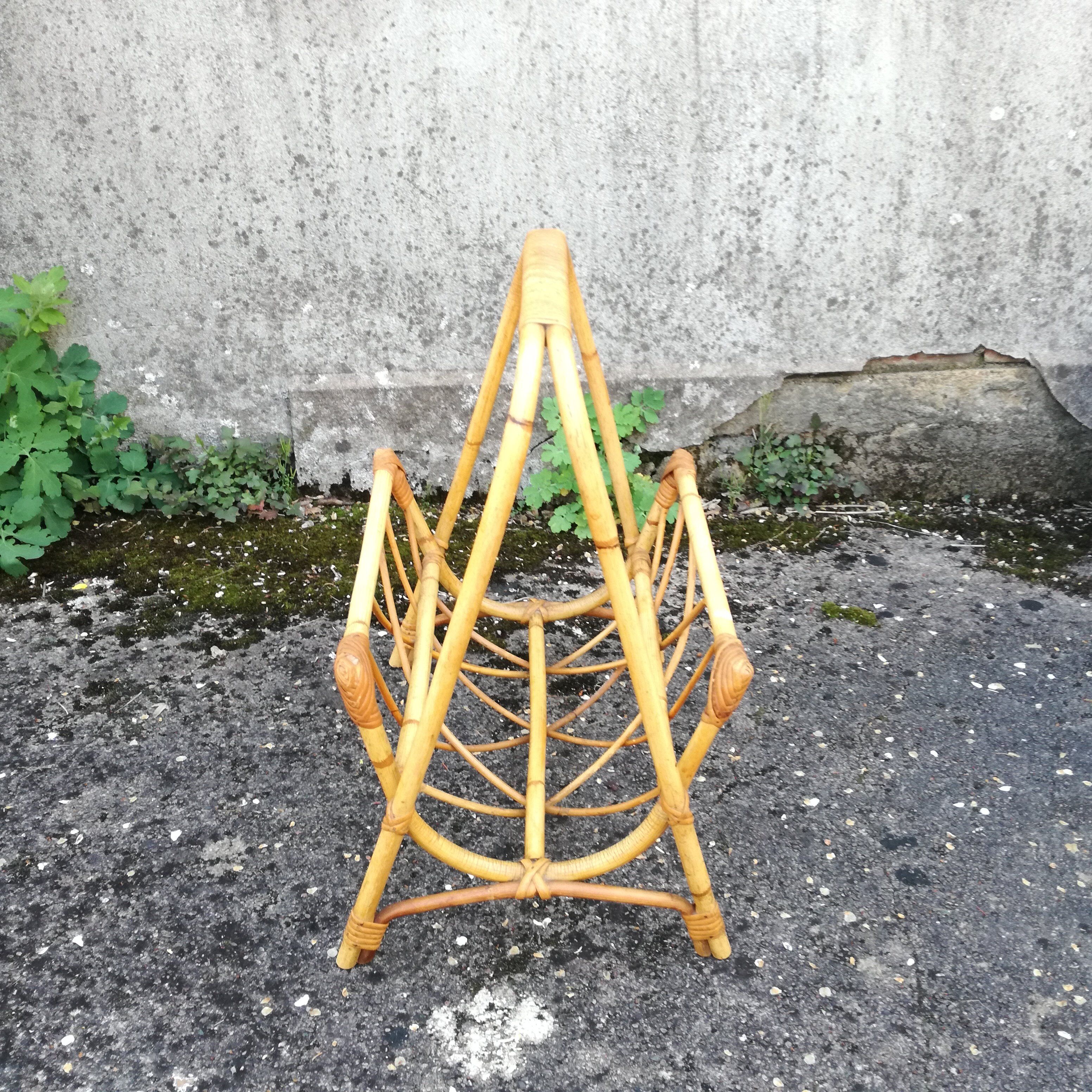 Rattan magazine holder L45