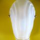 Frosted glass wall light in Art Deco style from the 1980s.