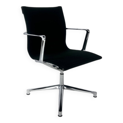 Chaises de bureau en aluminium icf una 708lc de design italien, années 2000