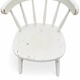 Set of 4 vintage Scandinavian solid wood chairs