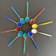 10 silver and vermeil enamel spoons Norway-Sterling 20th century