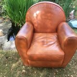 Roche Bobois leather club chair