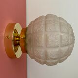 Wall lamp vintage art deco globe