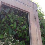 Old glazed door 211.5x105.5cm and its entrance door frame.